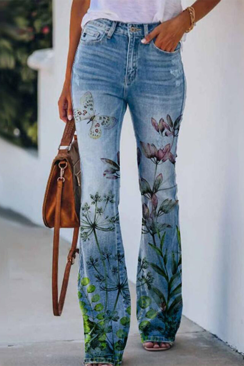 Pocket Regular Denim Jeans(9 Colors)