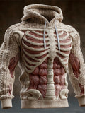 Halloween Muscle Anatomy Art Men's Knit Hoodie artswardrobe