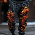 Men's Viking Tribal Dragon Celtic Pattern Art Knit Pants artswardrobe