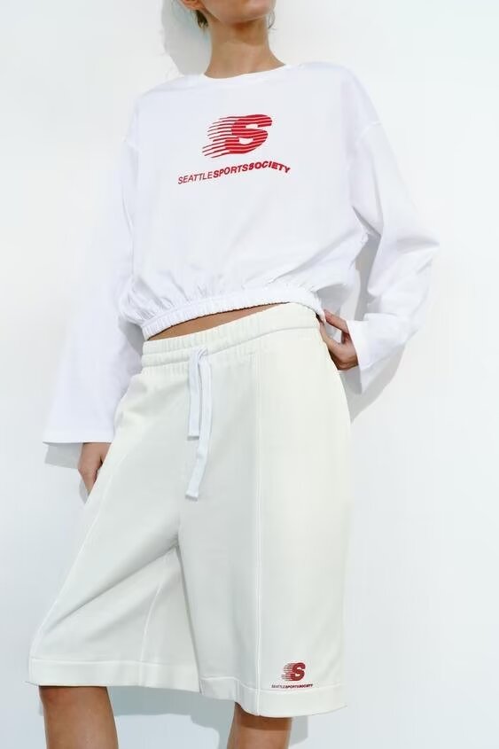 Spring Clothing Pattern Printed Sweater Pants Suit