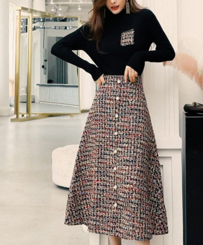 Betty Tweed Skirt & Top Set