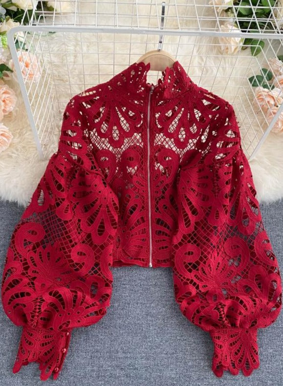 Crop Red Blouse