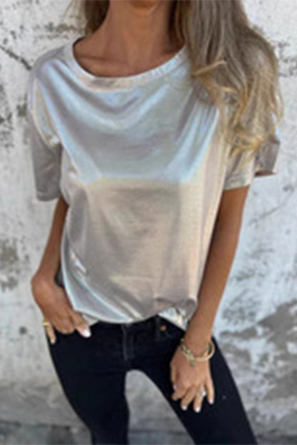 Color O Neck T-shirts(5 Colors)