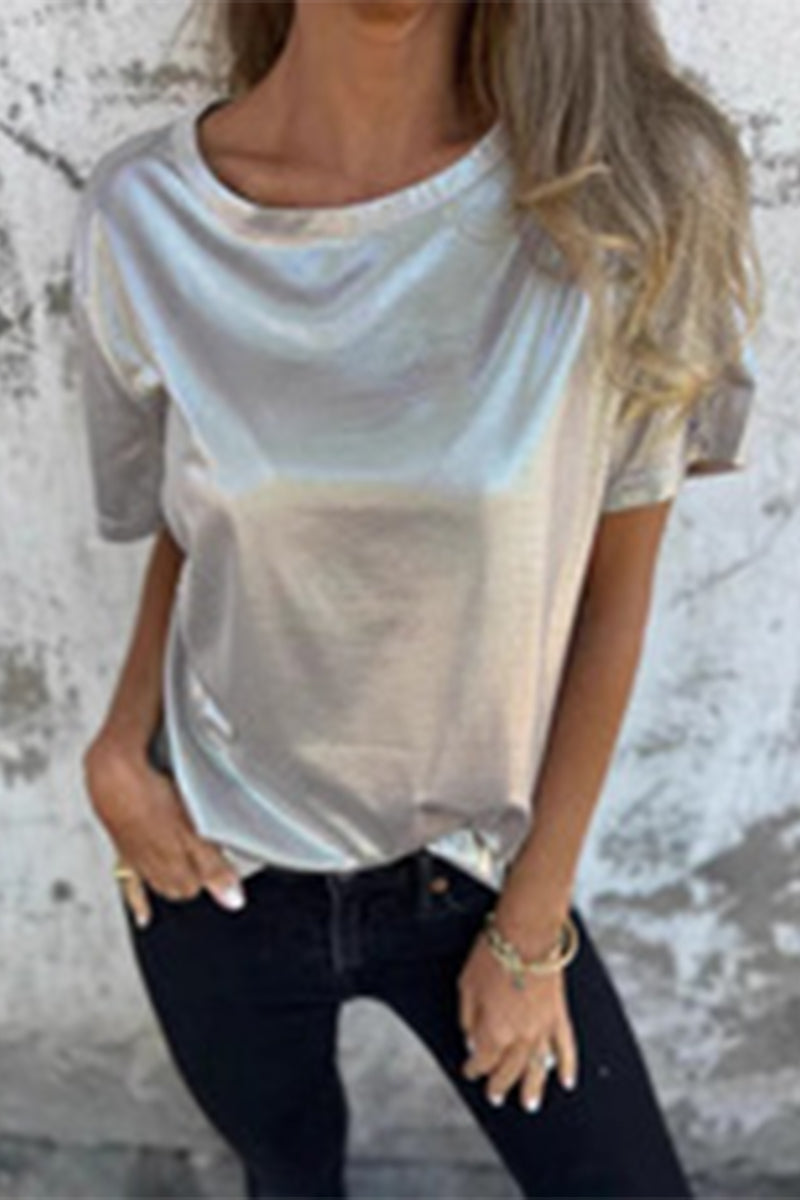 Color O Neck T-shirts(5 Colors)