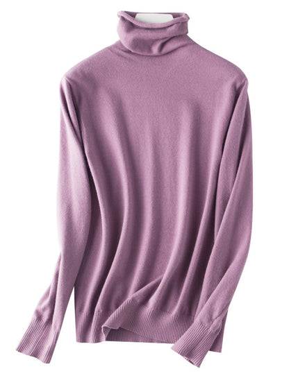 Autumn Winter Sweater Turtleneck Slim Fit Basic Pullovers Korean Knit Tops Bottoming Sweater Stretch Jumpers