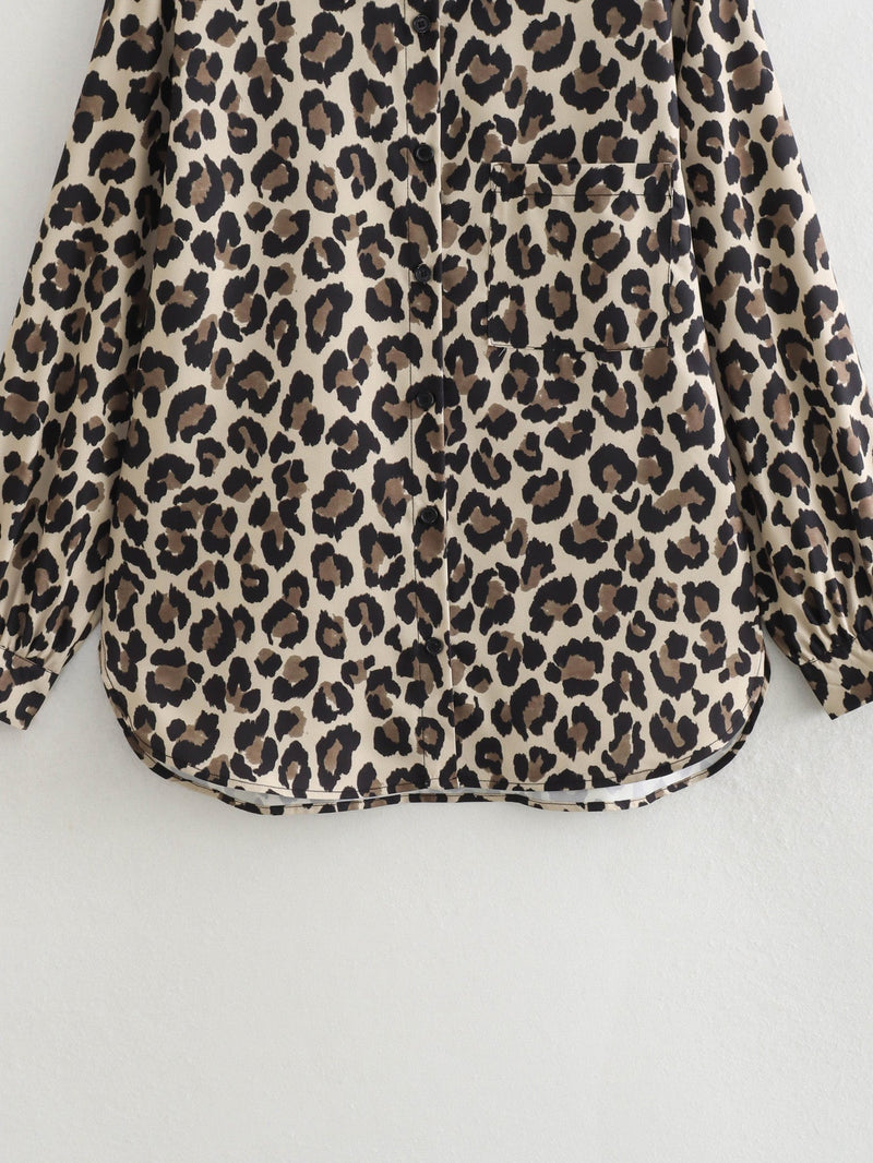 Spring Festival Leopard Shirt Leopard Pants Suit
