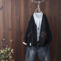 Vintage Botanical Long Sleeve Knit Cardigan elevenforest