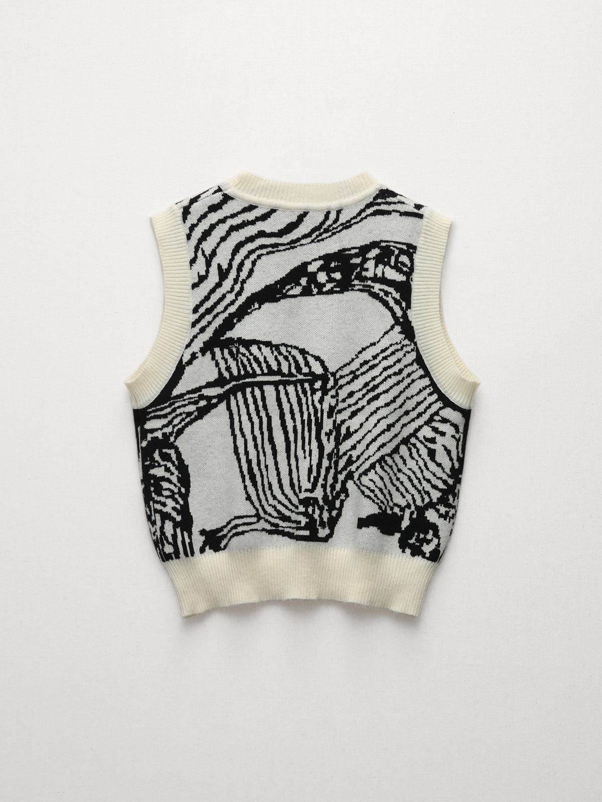Contrast Trim Sweater Vest