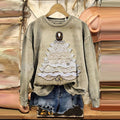 Comstylish Christmas Print Casual Sweatshirt