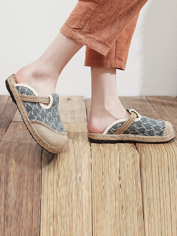 Rhombic Shoes Flat Shoes Slippers