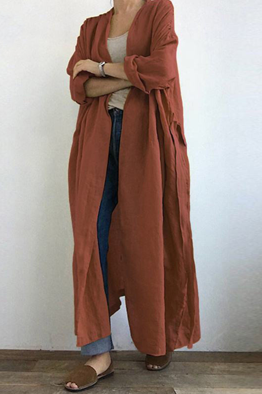 Color Pocket Lace Up Outerwear(3 Colors)