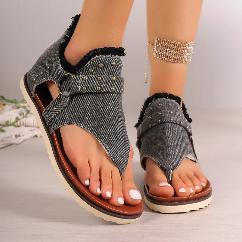 Ellona Jeans - Sandália Super Confortável