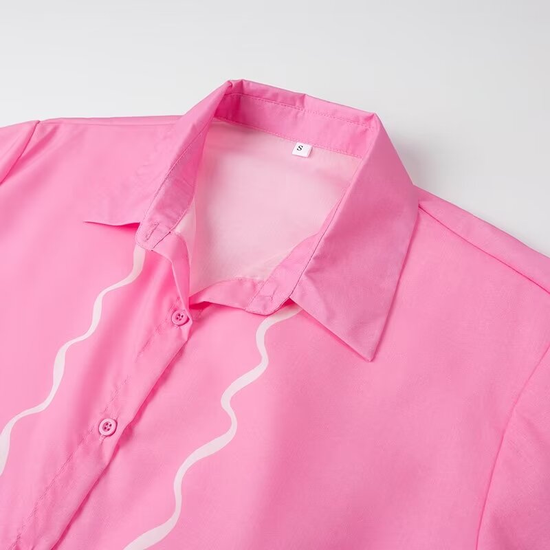 Summer Collared Short Cardigan Shirt Two Piece Suit – and Comfortable