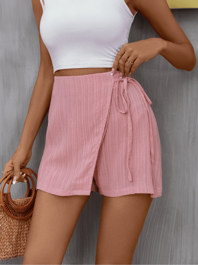 Mariah Side Tie Skort - Pink
