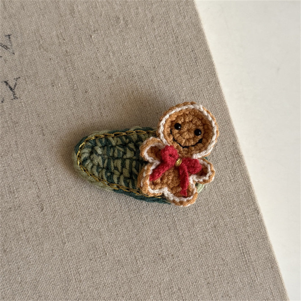 Comstylish Christmas Handmade Crochet Hair Clip