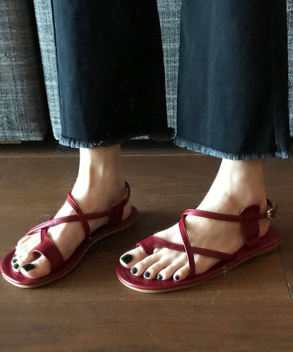 Unique Splicing Sandals Black Faux Leather Hollow Out Oi014