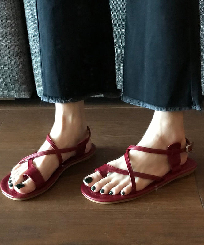 Unique Splicing Sandals Black Faux Leather Hollow Out Oi014