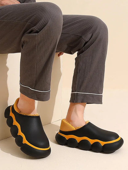 Indoor Going Out Non-slip Keep Warm Waterproof Flat Shoes