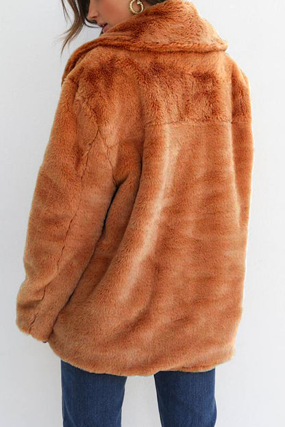 Patchwork Turndown Collar Outerwear(7 Colors)