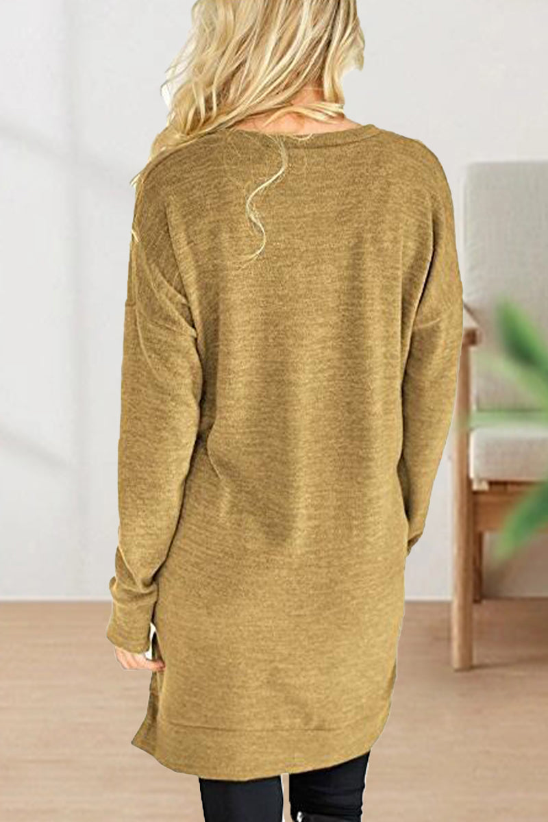 Color V Neck T-shirts