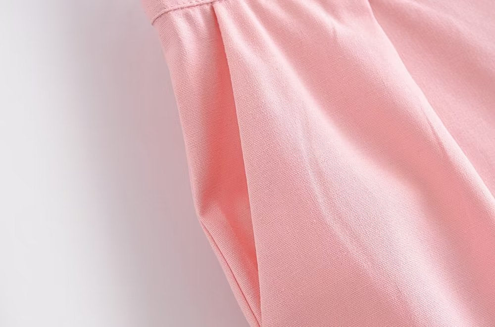 French All Match Decorated Row Button Vest Top Wide Leg Pants Suit Crisscross – ’s Set