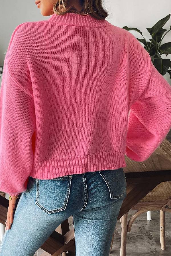 Trend Lantern Sleeve Simple Coat