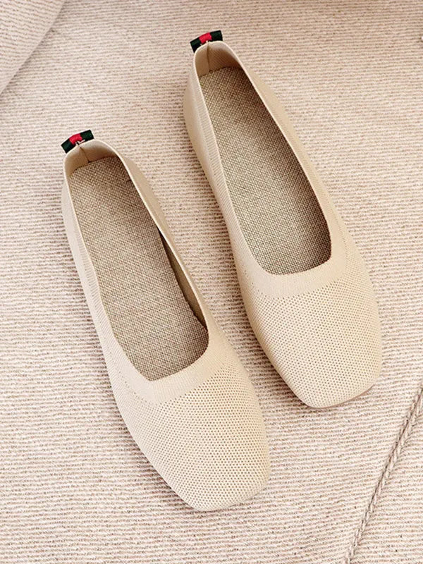 Breathable Color Flat Shoes
