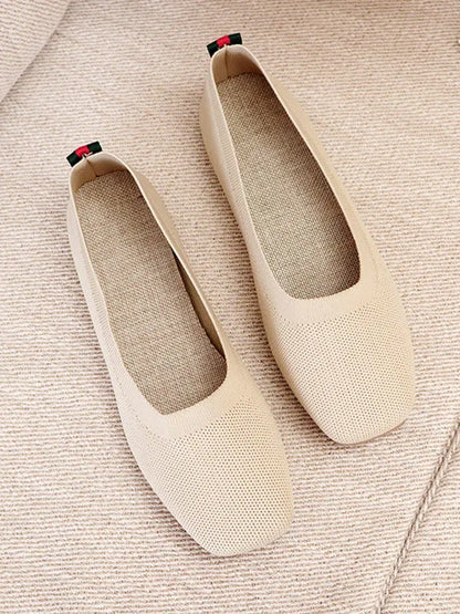 Breathable Color Flat Shoes