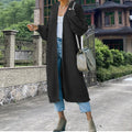 Vintage Long Sleeve Sweater Solid Color Cardigan elevenforest