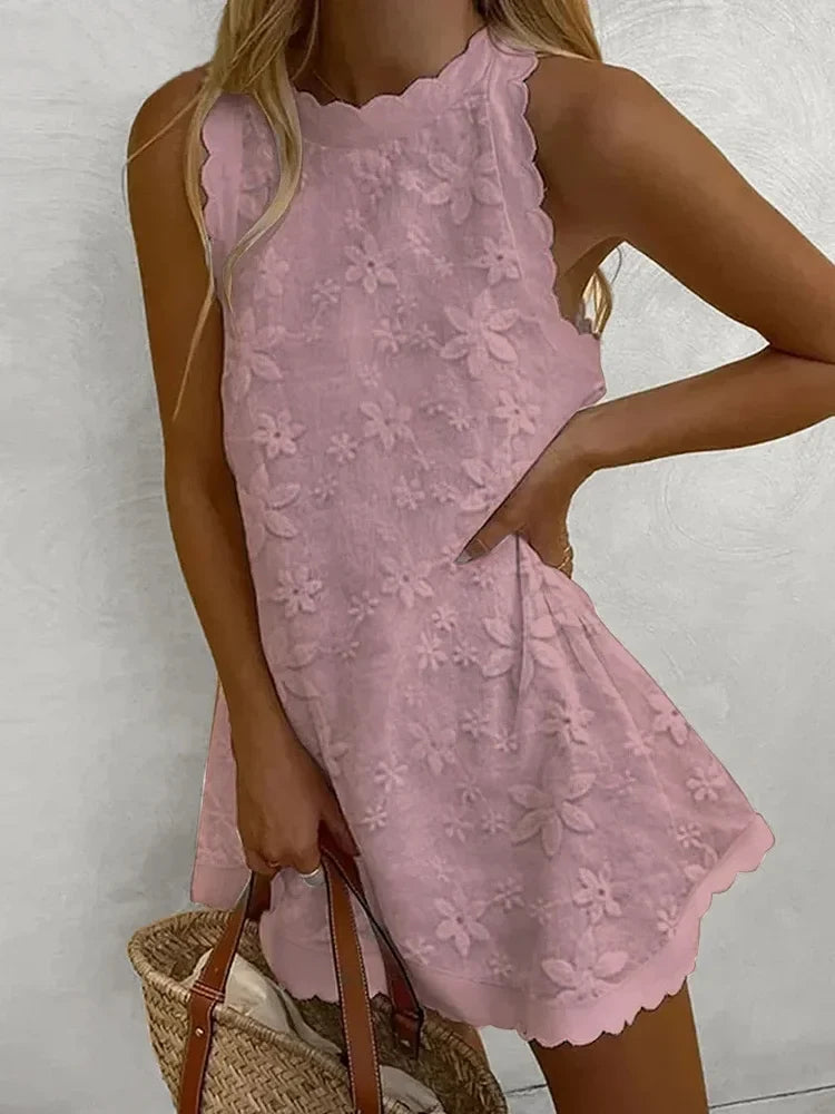 KS | Ladies lace dress, casual, sleeveless