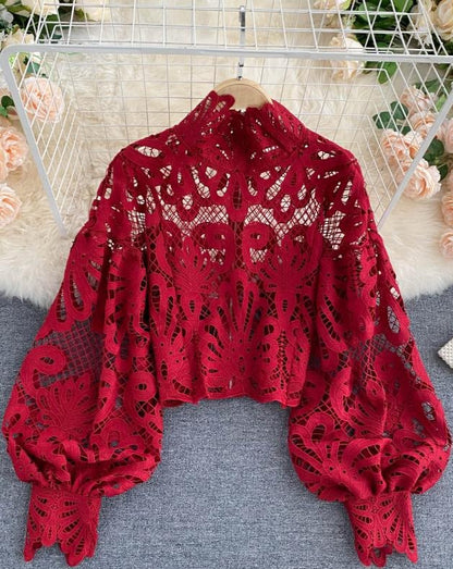 Crop Red Blouse