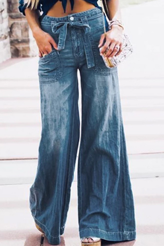 Frenulum Mid Waist Boot Cut Denim Jeans