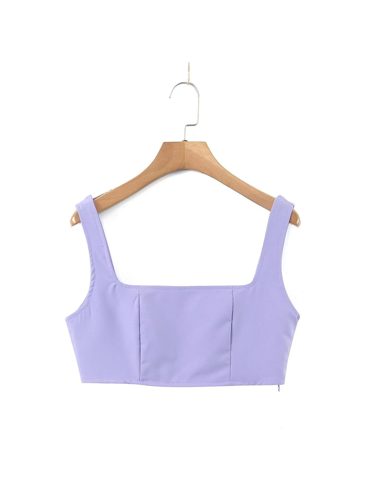 Tank Top & High Waist Buckle Pants Set