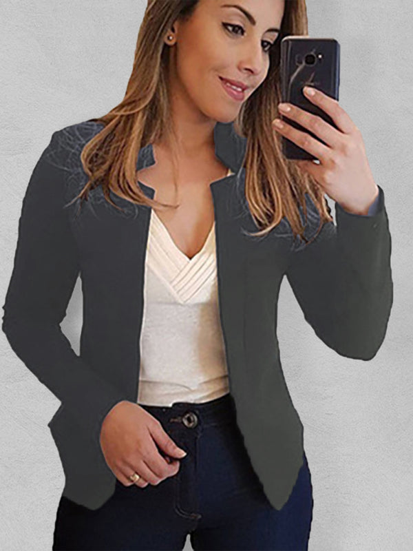 Small Suit Long Sleeve Color Cardigan Jacket Top