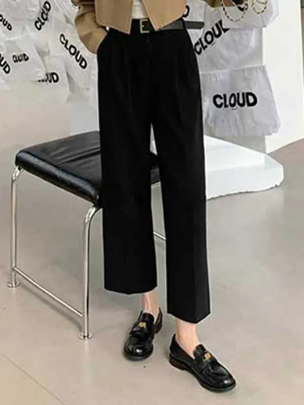 Round-toe Split-joint Loafers