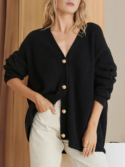 Popular Color Cardigan Sweater Coat Top