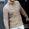 Men's Fairman Island Jacquard Chunky Knit Turtleneck Sweater artswardrobe