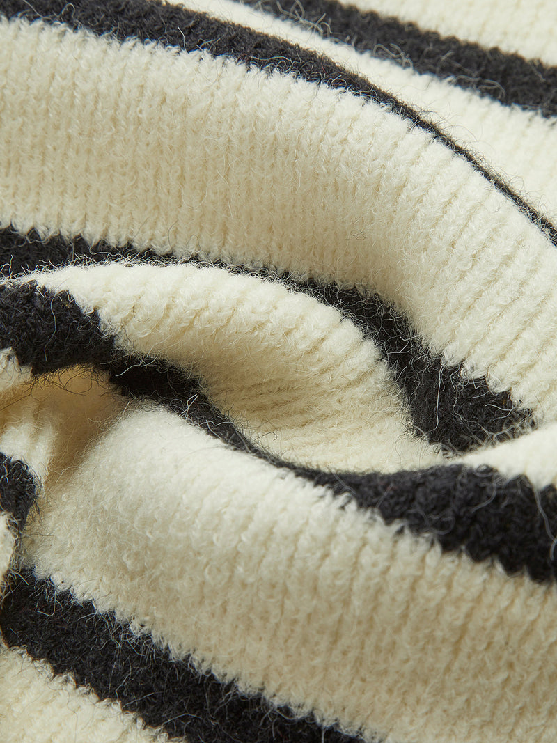 V-neck Striped Tie Sweater Vest