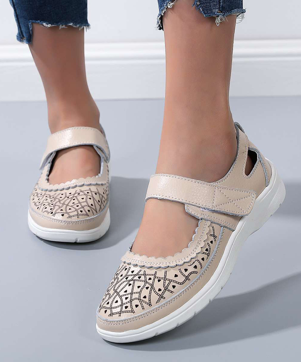 Summer New Comfortable Cowhide Leather Sandals Hollow Out Ap1031