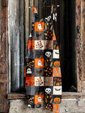 Halloween Patchwork Pattern Comfy Jumpsuit artswardrobe