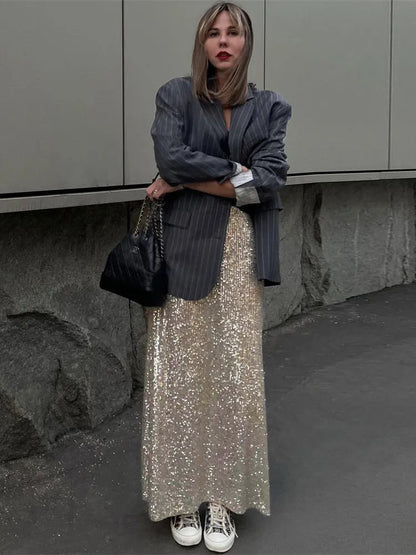 Sparkle Midi Skirt