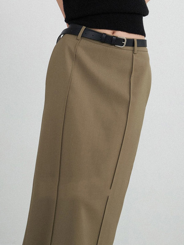 Loose Buttoned Color Long Sleeves Lapel Blouses&shirts Tops + Skirts Bottom + Notched Collar Blazer Outerwear Three Pieces Set