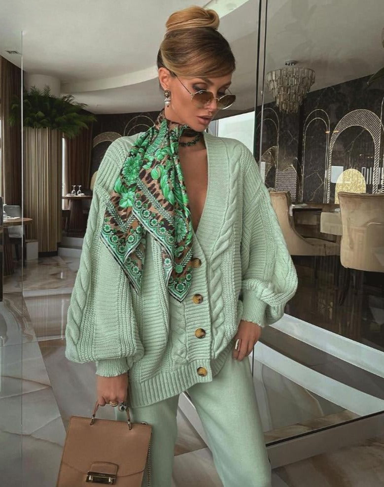 Varvara Cardigan & Pants Set