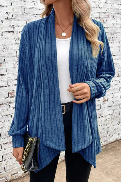 Asymmetrical Cardigan Collar Outerwear(6 Colors)