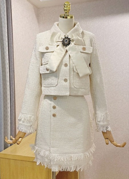 Melania Tweed Skirt & Jacket