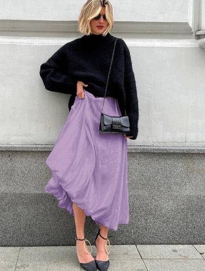 Anna Satin Skirt