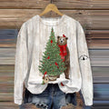 Women's Farm Fresh Christmas Tree Nc Printed Sweatshirt artswardrobe