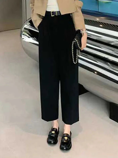 Round-toe Split-joint Loafers