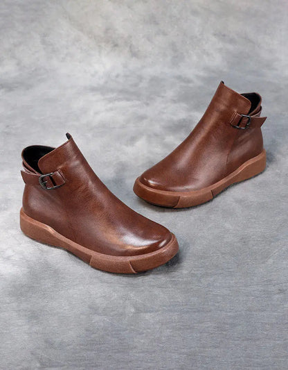 Leather Ankle Boots for