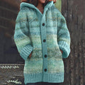 Vintage Fairman Island Knitted Jacquard Hooded Sweater Cardigan elevenforest